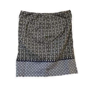 Women’s Skirt Charter Club 16 Geometric Cotton Zipper Stretchy